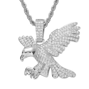 Collier pendentif transfrontalier Europe et Amérique, hip-<span class=keywords><strong>hop</strong></span>, incrusté de zircon, personnalité, hipster, accessoires pour hommes, hip-<span class=keywords><strong>hop</strong></span> - Product Image 2
