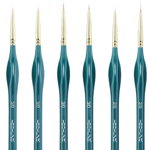 Hechunzi Golden Wood Platinum Liner Nylon Oil Hair Varnish <b>Paint</b> <b>Art</b> Liner <b>Brush</b> Manicure Detail/ Painting Artist <b>Brushes</b> - Product Image 1