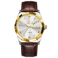 Jam Tangan Kulit Asli Pria BINBOND B4121, Dial Mewah, Tahan Air