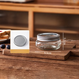 100ml250ml480ml Mason <span class=keywords><strong>Tintura</strong></span> Bottlese Jar Container Botella Tornillo Vidrio Con Metal Food Round Cake Box - Product Image 5