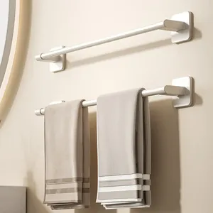 Porte-serviettes en aluminium de qualité supérieure 30CM/40CM, support mural adhésif pour serviettes, organisateur de salle de bain à forte capacité de charge - Product Image 5