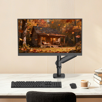 Support de moniteur à bras articulé en acier allié Khcoohoo avec ressort à gaz, réglable en hauteur, capacité de charge 9 kg, inclinaison et rotation ajustables, en stock