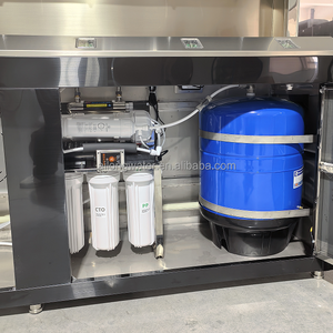 <span class=keywords><strong>Fontaine</strong></span> à eau potable en acier inoxydable de grande capacité 32L à usage commercial avec filtration et 2 robinets, distributeur d'eau froide 220V - Product Image 6