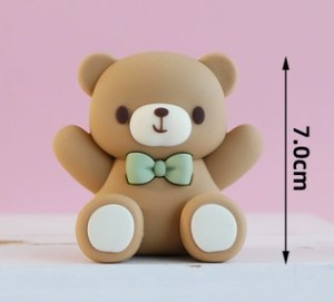 Decorazioni per <span class=keywords><strong>torta</strong></span> Mini <span class=keywords><strong>orsetto</strong></span> blu rosa Toppers per Baby Girl Baby Shower festa di compleanno decorazioni - Product Image 5