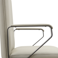 Fauteuil de bureau de direction moderne en cuir PU, pivotant, ergonomique, à dossier moyen, pour vente en gros