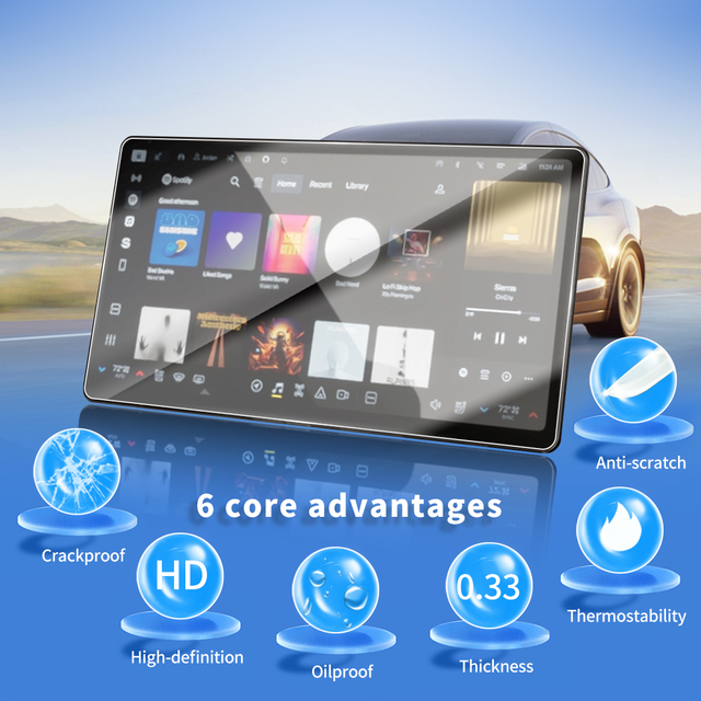 Car Stickers Screen Protector for Rivian R2 2026 Tempered Glass Film Carplay Media Video Vehicle Accessories Wholesale