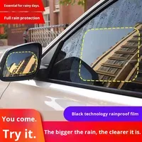 Película Impermeable para Espejo Retrovisor Astree, Repelente al Agua, Antivaho, Hidrofóbica, PET Transparente, Adhesivo para Ventana Lateral de Coche, OEM