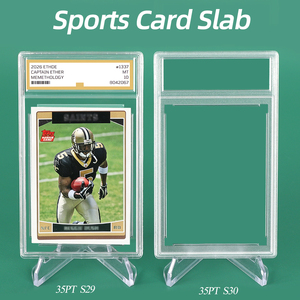 Protectores de tarjetas deportivas personalizados SUNSHING de 90x64 mm, tipo Snap, para tarjetas clasificadas de baloncesto, hockey, fútbol americano y béisbol. - Product Image 1