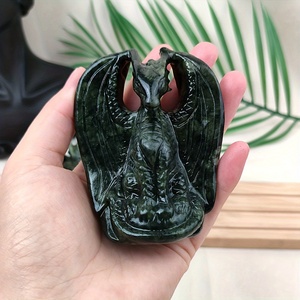 Vente en gros de jade Xiu Yan naturel, dragon, beau ornement, minéral, décoration d'intérieur, collection, cadeaux - Product Image 4