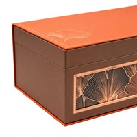 Boîte-cadeau alimentaire portable haut de gamme de luxe avec gaufrage, emballage en carton personnalisé imprimé pour les cadeaux de vacances