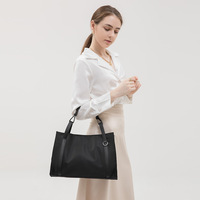 Sac fourre-tout de luxe grande capacité personnalisé avec logo du fabricant pour femmes, sacoche d'ordinateur portable en tissu Oxford imperméable, sac à main portable à fermeture éclair, vente en gros