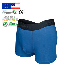 Sous-vêtements personnalisés pour hommes, écologiques, confortables, pour la <span class=keywords><strong>musculation</strong></span>, bleu royal, caleçons et boxers en modal pour hommes, élégants, sans couture - Product Image 1