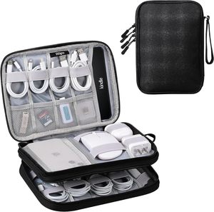 Étui de rangement électronique Lacdo, sac de voyage, organiseur de câbles pour les essentiels, accessoires technologiques résistants à l'eau, échantillon gratuit - Product Image 1
