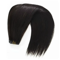 Pas cher Remy 100% Clip en Extension de Cheveux Humains PU Clip Sans Couture dans l'Extension de Cheveux pour les Femmes Blanches Clip de Griffe Extension de Queue de Cheval