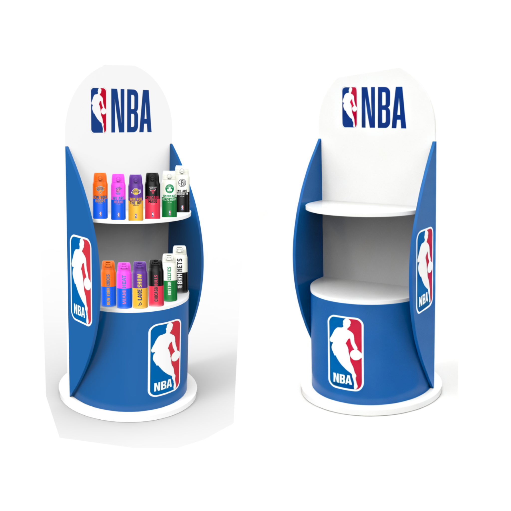 Apache Customized Thermos Display Stand for Bottle Retail Shop Shelves for Supermarket for Sports Outdoors Product Store