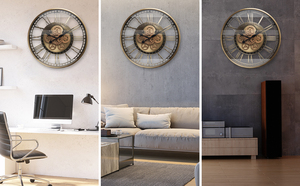 INFINITY TIME Đồng Hồ Treo Tường Thiết Bị Chuyển Động Hiện Đại Kiểu Steampunk Cổ Điển Quá Khổ 28 Inch Cho Phòng Ăn Phòng Khách - Product Image 4