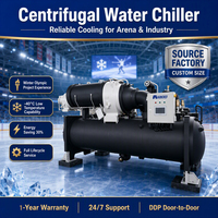 Refroidisseur centrifuge à fréquence variable avec pompe et moteur pour centre de données, unité de condensation industrielle refroidie par eau, économie d'énergie