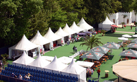 Carpas de Exhibición de Aluminio de Alta Gama, Carpas de Lujo Tipo Pagoda para Bodas y Ferias Comerciales en Venta