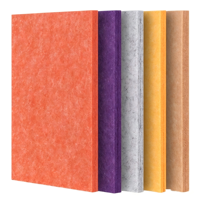 Panneaux acoustiques en fibre de polyester insonorisants 0,9 NRC, panneaux muraux en PET pour le traitement du son aux fréquences moyennes et élevées, home cinéma, KTV