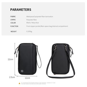 Porta Pasaportes RFID Impermeable para Viajes, con Múltiples Ranuras para Tarjetas, para Colgar al Cuello - Product Image 5