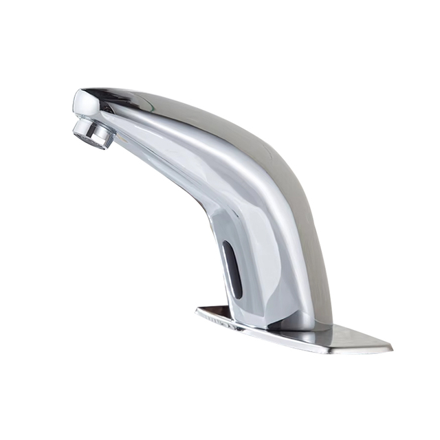Automatic Sensor Touchless Bathroom Sink Faucet, Chrome Vanity Faucets, Hands Free Bathroom Water Tap