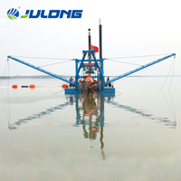Pompa hisap pasir sungai bertenaga diesel hidrolik, mesin pengeruk baru dengan gearbox, dilengkapi motor 2000m3/jam