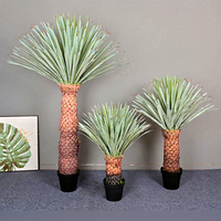 Arbre d'ananas artificiel en plastique, végétation artificielle réaliste, écologique, plante en pot d'intérieur, 90-180 cm, pour la maison, l'hôtel, le centre commercial