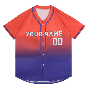 Beste kwaliteit op maat gemaakte baseball shirts met uw naamlogo, geborduurd, sublimatie, heren, USA baseball uniform - Product Image 3