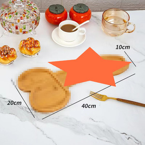 Bandeja de madera para servir, tabla de aperitivos multifuncional para aperitivos y bebidas, regalo para adultos, diseño de color sólido - Product Image 2