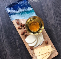 Résine époxy transparente double composant avec durcisseur pour moulage, revêtement, plateaux de table en résine, projets d'art, bijoux, moules DIY et créations artistiques
