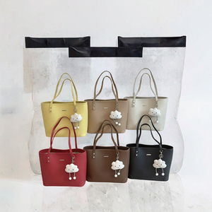 2026 Hot selling Large Capacity PU Leather <b>Tote</b> Bag Waterproof Zipper Shoulder Handbag Dual Strap Office Shopping Travel Bag - Product Image 3