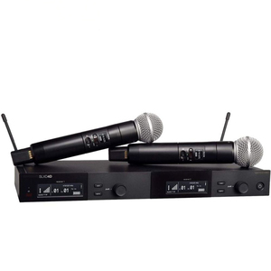ไมโครโฟนไร้สาย UHF แบบสองช่องสัญญาณ SLXD4D รุ่น BETA58A ไมค์แบบมือถือและแบบหนีบปกเสื้อ ไมโครโฟนไร้สายระดับมืออาชีพ SLXD สำหรับโบสถ์ - Product Image 3