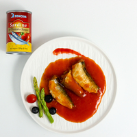 155g Directe d'usine Meilleures sardines en conserve conservées dans l'eau Sel Sirop Maquereau certifié Halal Meilleur prix