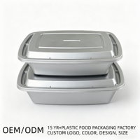 Conteneur alimentaire carré de 700 ml de haute qualité, personnalisable, pour micro-ondes, OEM ODM pour les services de restauration