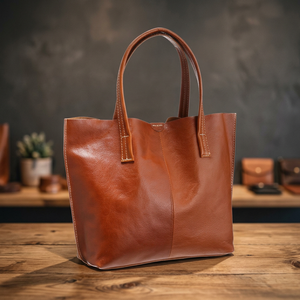 BS INTERNATIONAL Artisanat Naturel Pochette Femme en Cuir Véritable Personnalisable avec Fermeture Éclair Imperméable Bandoulière Unique Style Européen 1L - Product Image 4