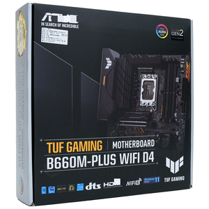 Vente en gros d'usine, carte mère TUF Gaming B660M-Plus Wifi D4, carte mère d'origine DDR4 LGA 1700, carte mère de bureau MATX, carte mère - Product Image 1