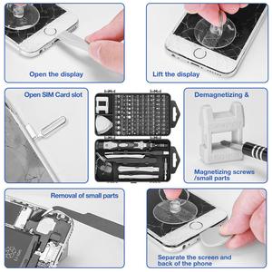 Kit d'outils de réparation magnétique multifonctionnel de précision 118-en-1 avec 98 embouts pour téléphone, <span class=keywords><strong>ordinateur</strong></span>, montre, <span class=keywords><strong>ordinateur</strong></span> <span class=keywords><strong>portable</strong></span> et appareil photo électronique - Product Image 5