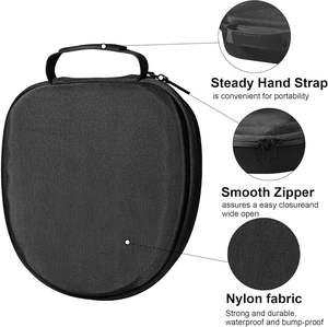 Estuche de viaje portátil organizador duro para auriculares Bose QC25/QC35/QC45/NC700/Sony a prueba de golpes negro-<span class=keywords><strong>pequeño</strong></span> (opaco) - Product Image 2