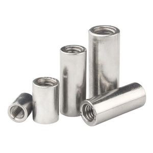 Écrou long rond <span class=keywords><strong>cylindrique</strong></span> M3 M4 M5 M6 M8 <span class=keywords><strong>M10</strong></span> M12 SS 304 acier inoxydable écrou d'accouplement femelle entretoises 37mm - Product Image 4