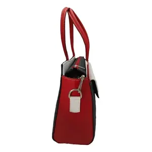 Bolso de mano Fana Francis de piel de vaca, multicolor, con forma de cruz, gran capacidad, para uso diario informal, bolso de mujer - Product Image 4