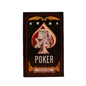 bermain kartu 10pcs Suppliers-Penjualan Langsung dari Pabrik Poker Hitam Besar 10.3X16.5Cm Amazon Penjualan Terbaik Papan Reklame Kreatif Grosir Kartu Bermain