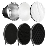 7 "réflecteur Standard diffuseur doux abat-jour avec grille en nid d'abeille 20/40/60 degrés pour Bowens Mount Studio Flash Light