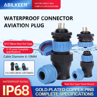 Connecteur d'alimentation d'aviation scellé IP68 13A/5A/3A prise et prise de connecteur d'aviation circulaire à usage industriel lourd