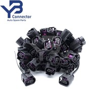 4D0971992 Konektor Tahan Air 2 Pin Female dengan Kabel Pigtail VAG 3.5mm untuk Audi VW