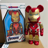 Vente en gros d'usine : Figurine Bearbrick 400% en ABS, emballage en boîte colorée, objet de collection en plastique