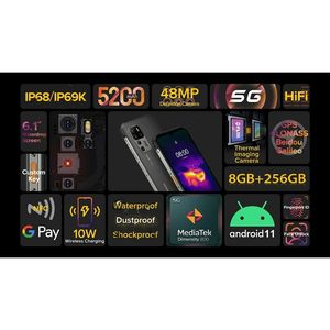 <span class=keywords><strong>Ulefone</strong></span> — Smartphone <span class=keywords><strong>Armor</strong></span> <span class=keywords><strong>11T</strong></span>, téléphone Mobile robuste à imagerie thermique, <span class=keywords><strong>5G</strong></span>, Android 11, 8 go 256 go, étanchéité - Product Image 3