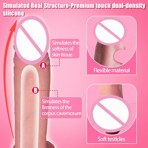 Harga Terbaik <span class=keywords><strong>Penis</strong></span> Buatan untuk Wanita, Dildo Silikon Fleksibel Besar Titik G untuk Masturbasi Wanita - Product Image 4