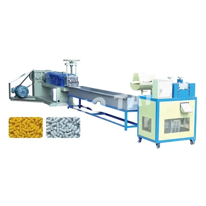 Machine de granulateur de recyclage de tissu de polyester en nylon