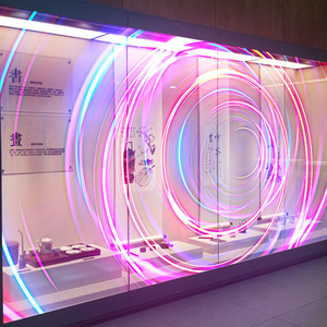 จอแสดงผล LED แบบโปร่งใสสีสันสดใส สำหรับติดตั้งภายในและภายนอกอาคาร แบบแขวน - Product Image 3