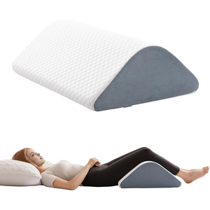 Knee Wedge Pillow for Post-Surgery Recovery-Leg Elevation Support Alleviating Lower Back in Ankles Legs Triangle Pillow - Product Image 1